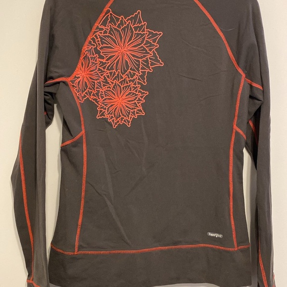 The North Face Women's Dark Gray Jacket with dark coral Floral Pattern - Picture 5 of 8